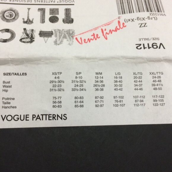 Vogue 9112 Marcy Tilton Cirque Dress Pattern Lrg Xlg Xxl Uncut Asymmetrical Easy - Picture 3 of 10